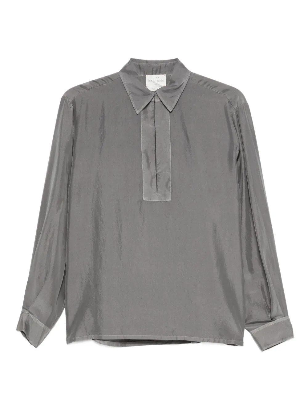 Forte Forte Silk Blouse In Gray