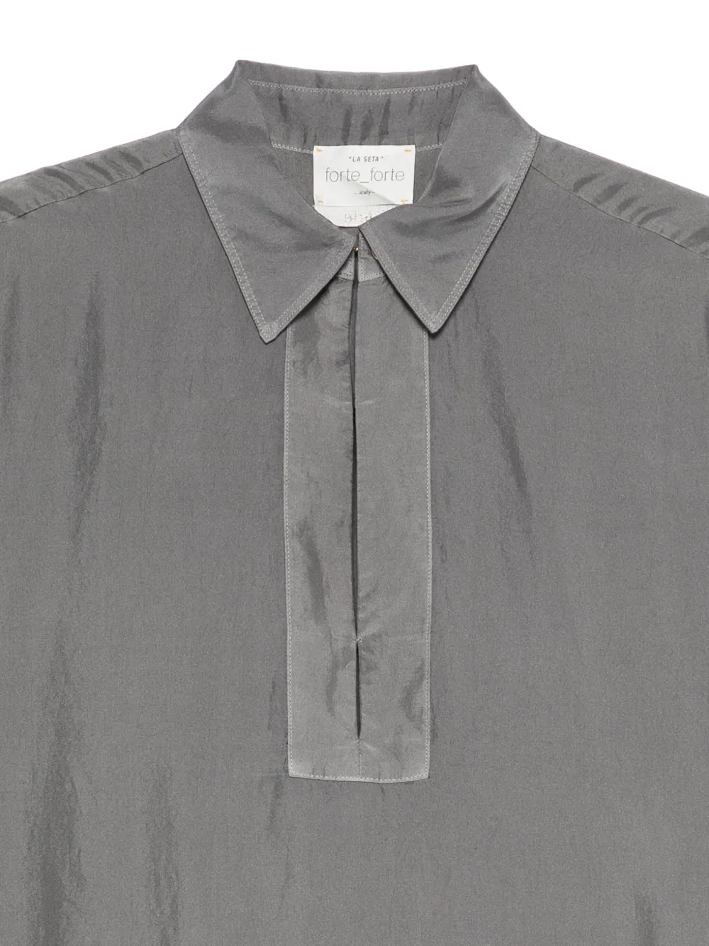 Forte Forte Silk Blouse In Gray