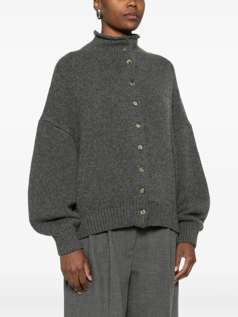 KHAITE Vest met knopen Grijs