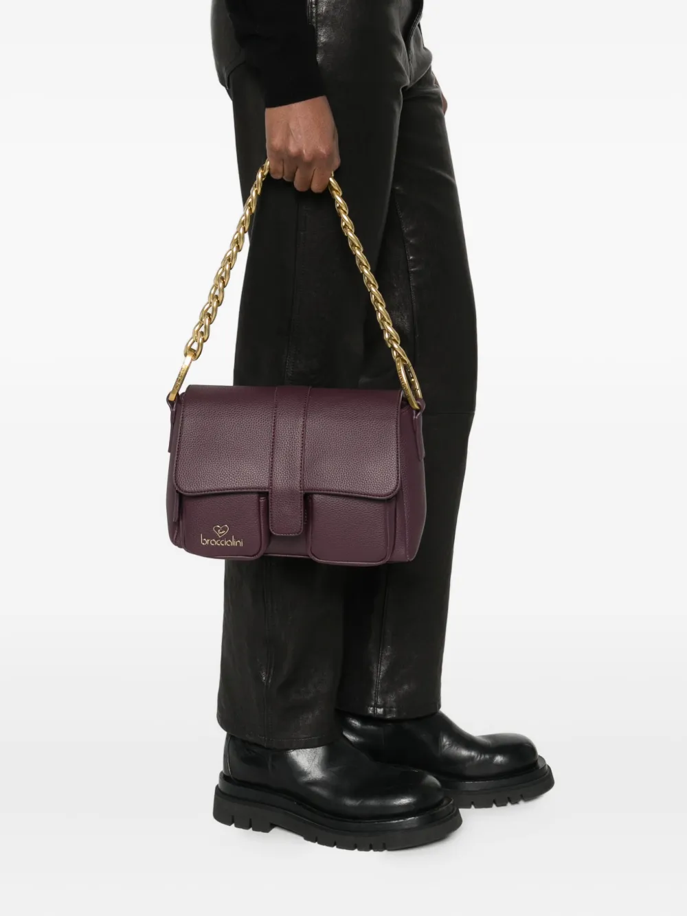 Braccialini chain-strap shoulder bag - Rood