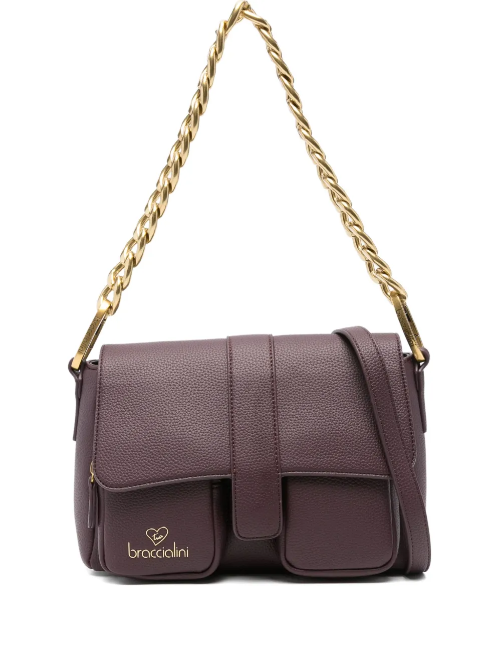 Braccialini chain-strap shoulder bag - レッド Braccialini chain-strap shoulder bag - レッド
