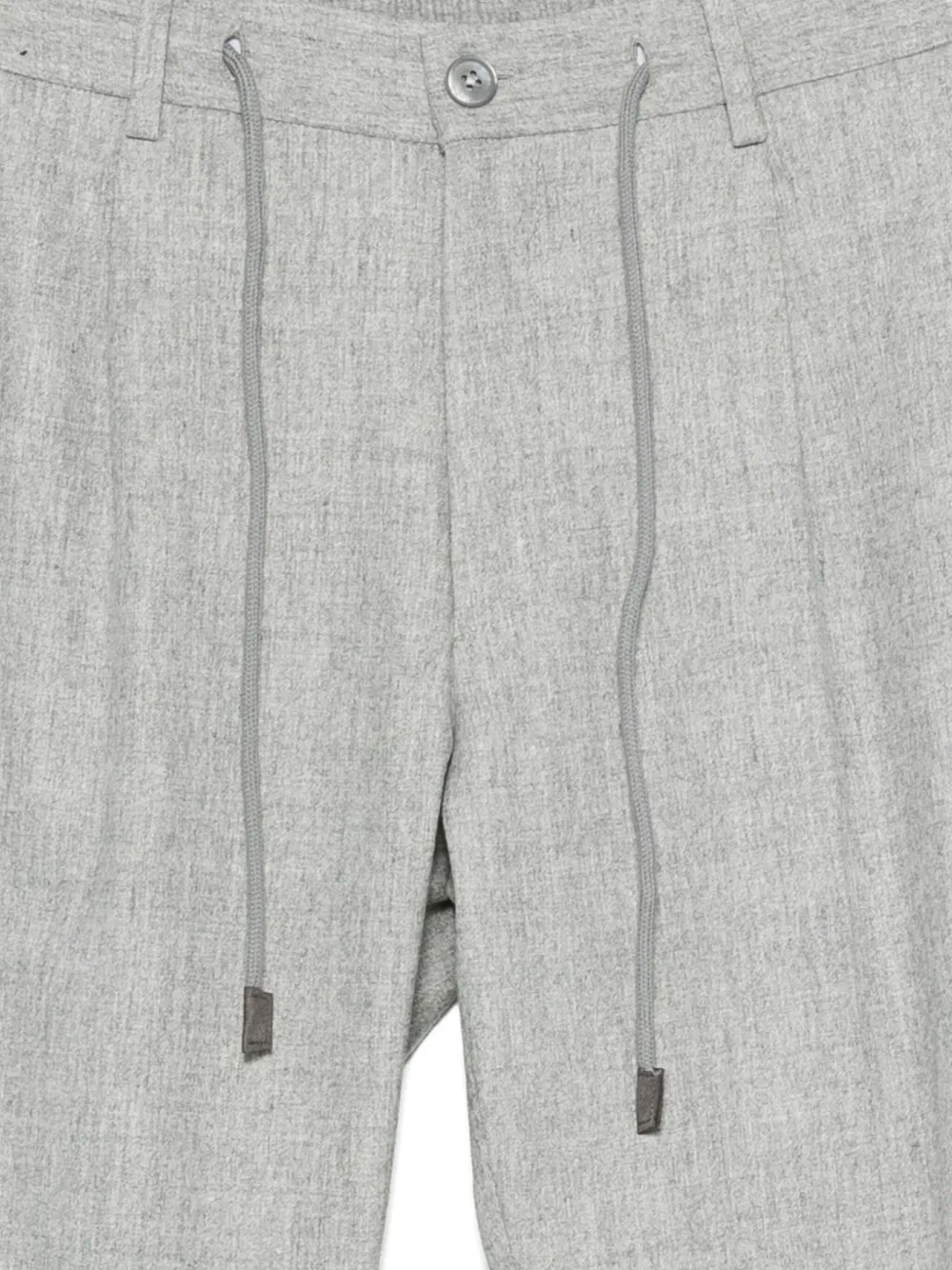  Gran Sasso Drawstring-waist Trousers - Grey 