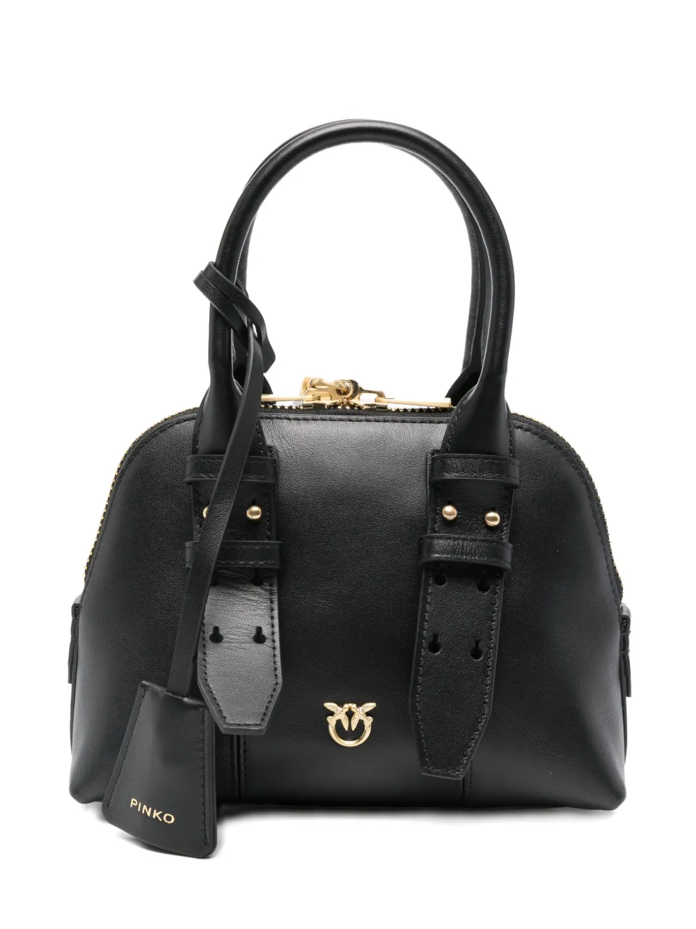 PINKO buckle-detailing shoulder bag - ブラック PINKO buckle-detailing shoulder bag - ブラック