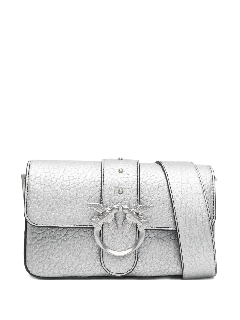 PINKO Love Birds crossbody bag - シルバートーン PINKO Love Birds crossbody bag - シルバートーン