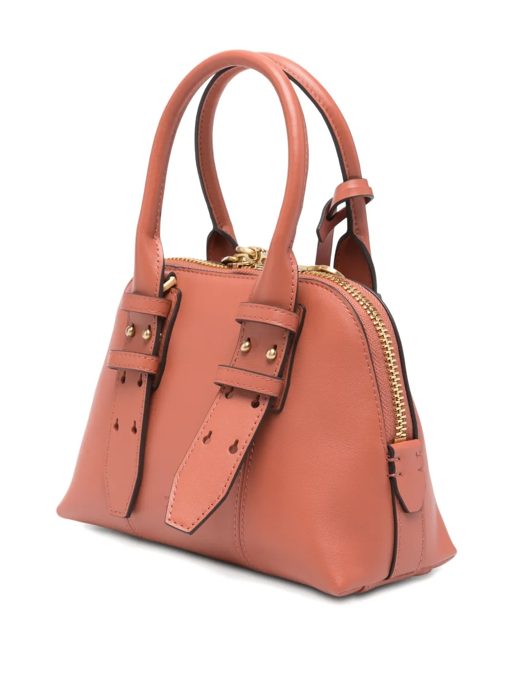Pinko Buckle-detailing Shoulder Bag In Pink