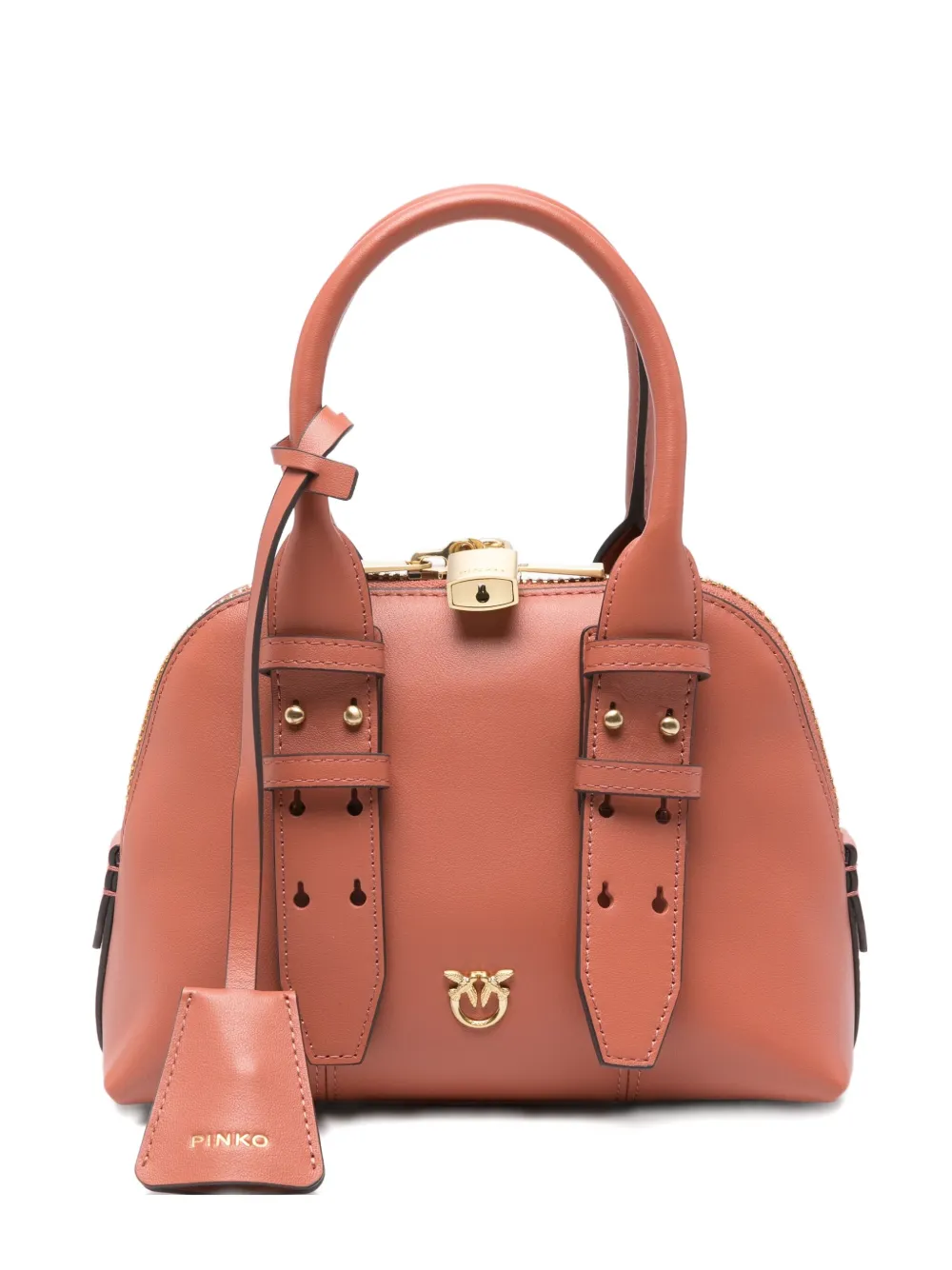 PINKO buckle-detailing shoulder bag - ピンク PINKO buckle-detailing shoulder bag - ピンク