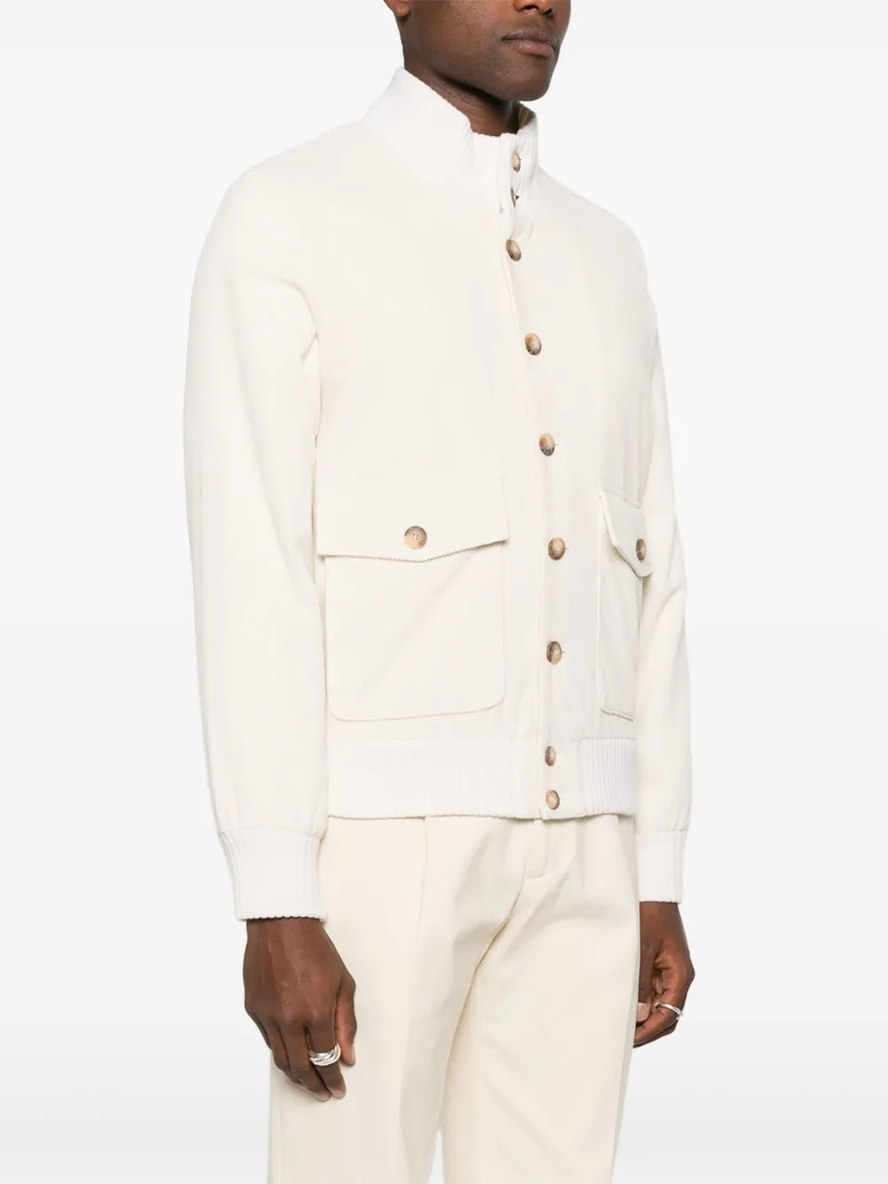  Gran Sasso Flap-pocket Jacket - White 
