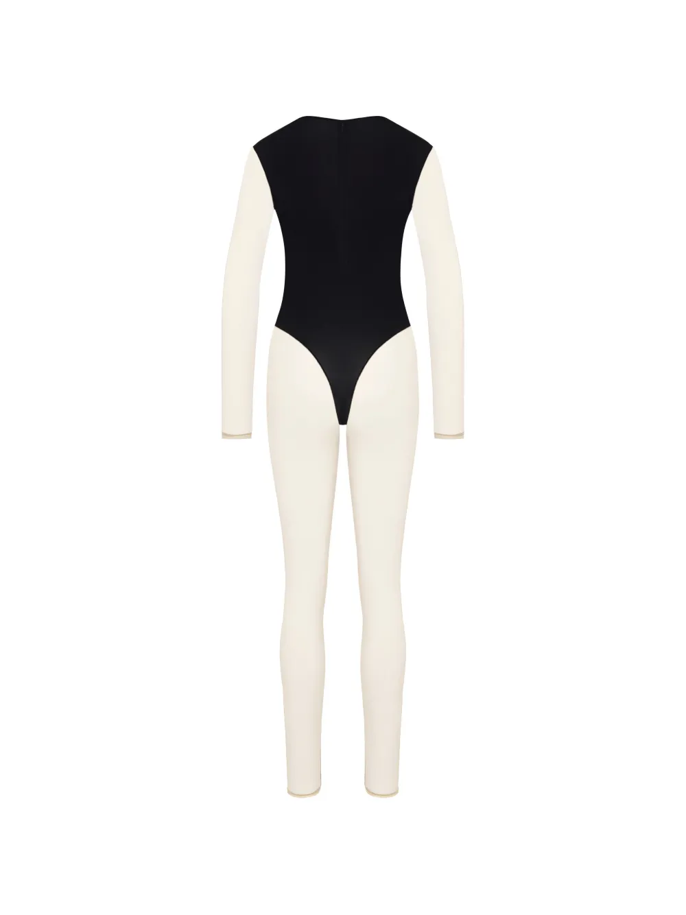 Maison Close Pure Tentation jumpsuit met V-hals en lange mouwen Zwart