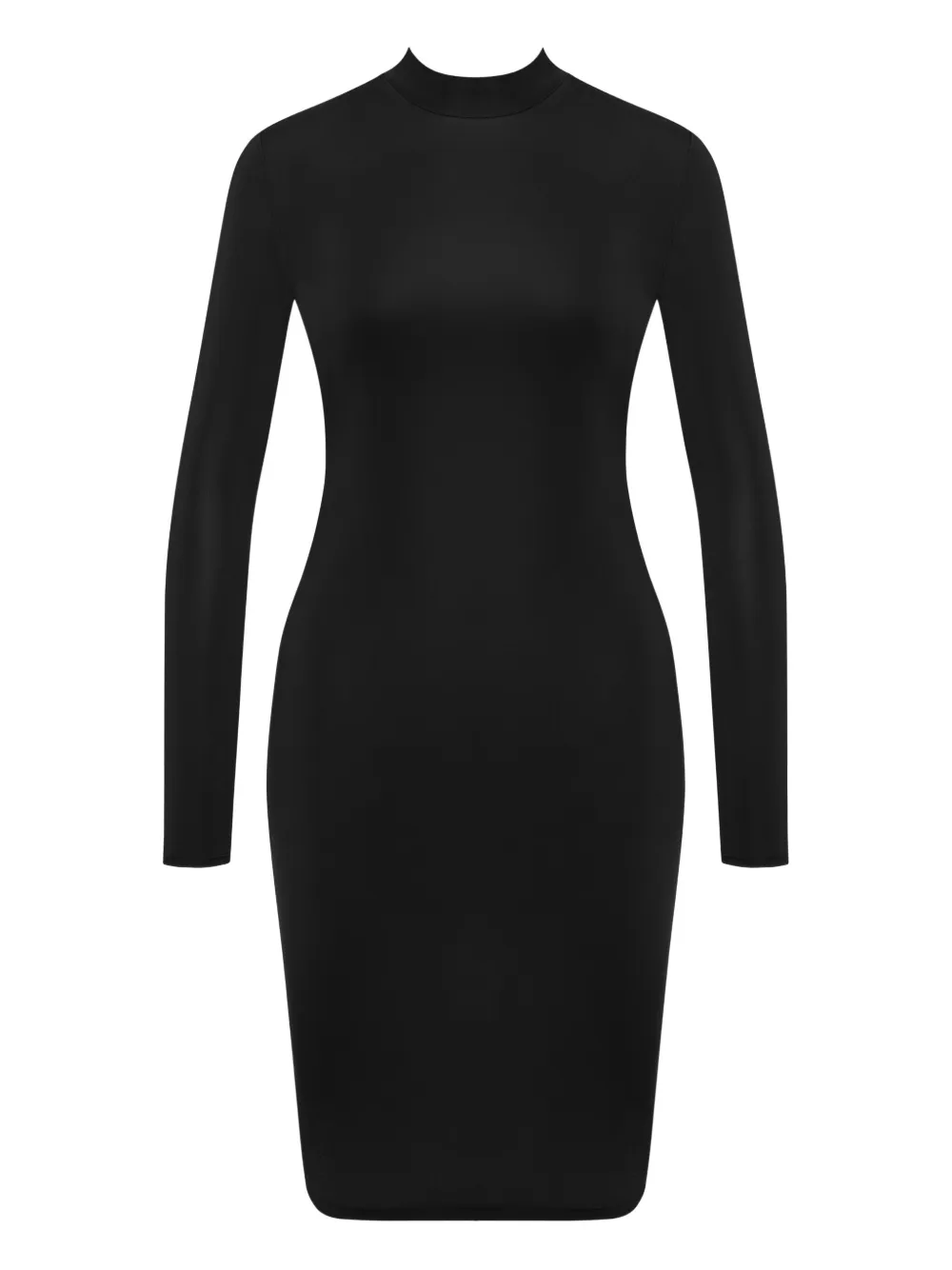 Maison Close Long-sleeve Backless Midi Dress In Black