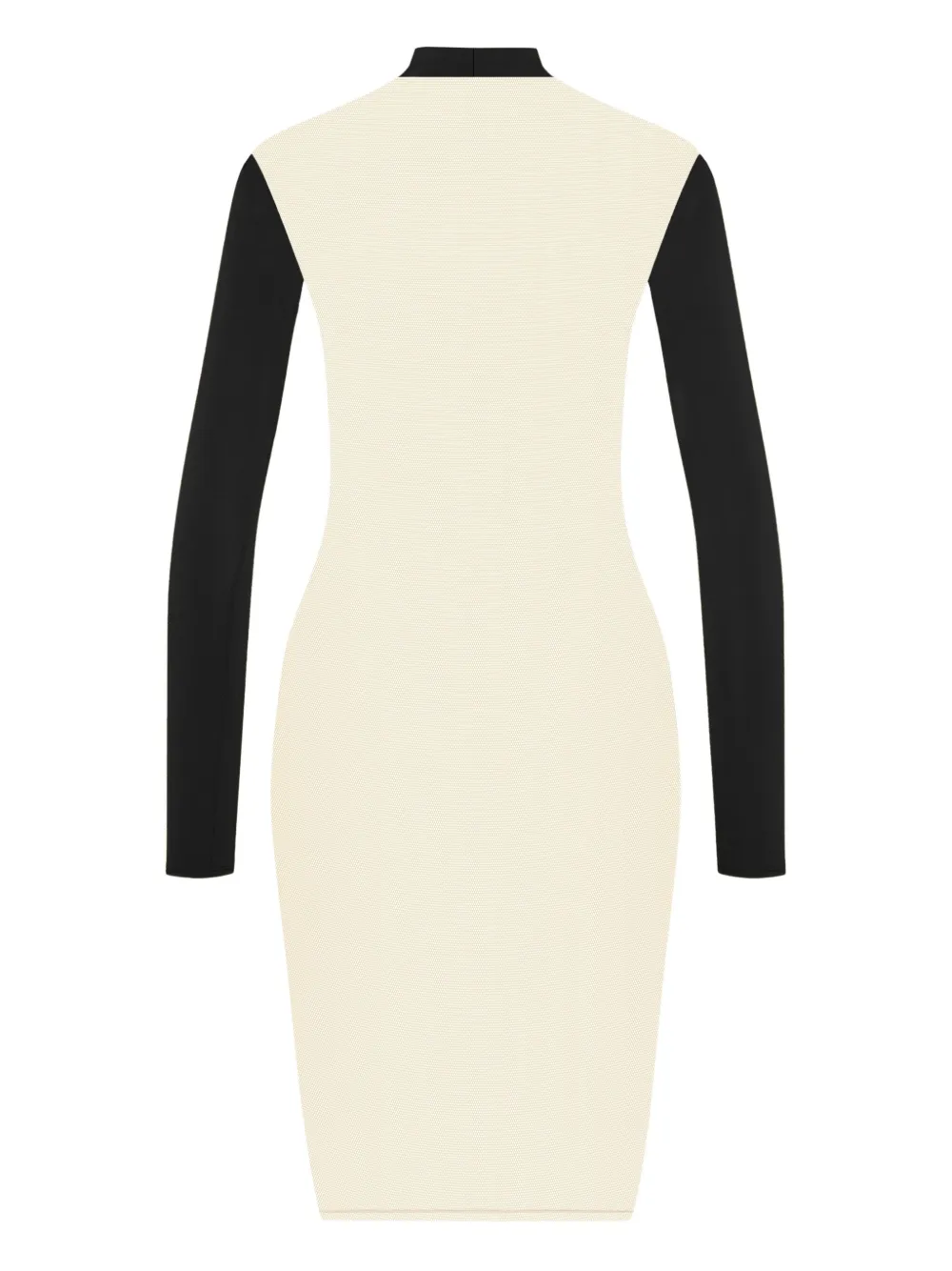 Maison Close long-sleeve backless midi dress - Zwart