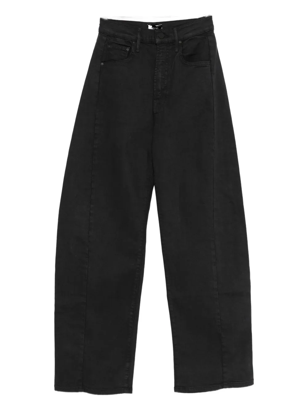 Mother Wide-leg Trousers In Black