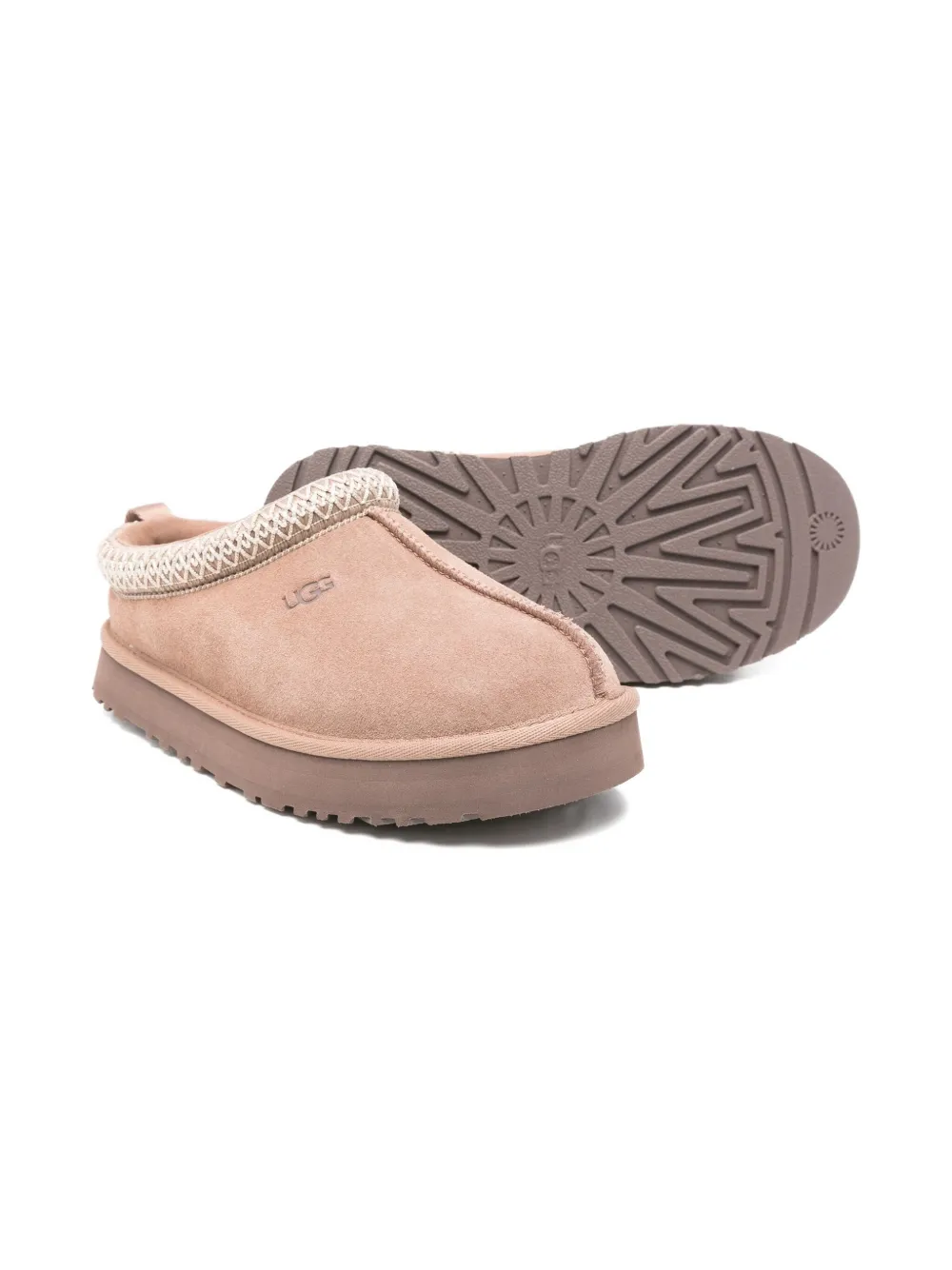 UGG Kids Slippers met logo-reliëf - Roze