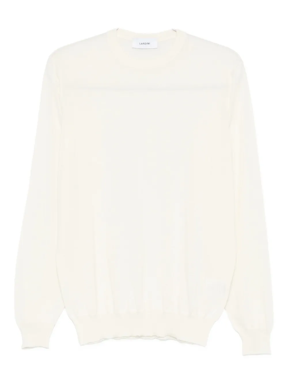 Lardini crew-neck long-sleeve sweater - ホワイト Lardini crew-neck long-sleeve sweater - ホワイト