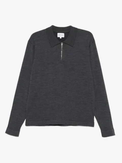 Norse Projects zip-neck polo shirt