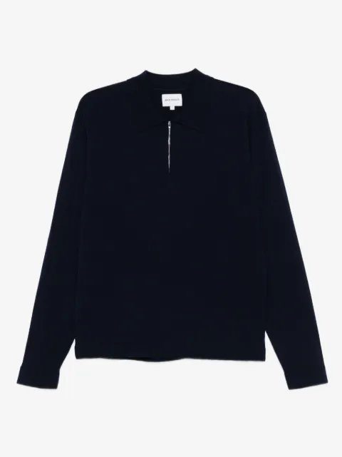 Norse Projects zip-neck polo shirt