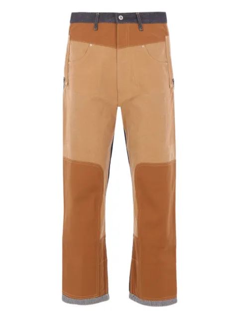 Junya Watanabe MAN jeans con diseño patchwork