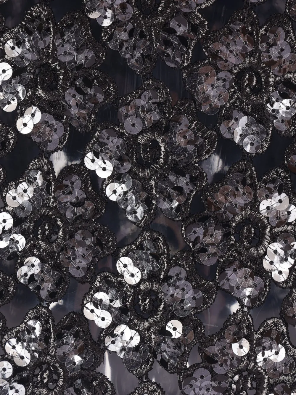 Comme des Garçons TAO Top met bloemenpatch Zwart