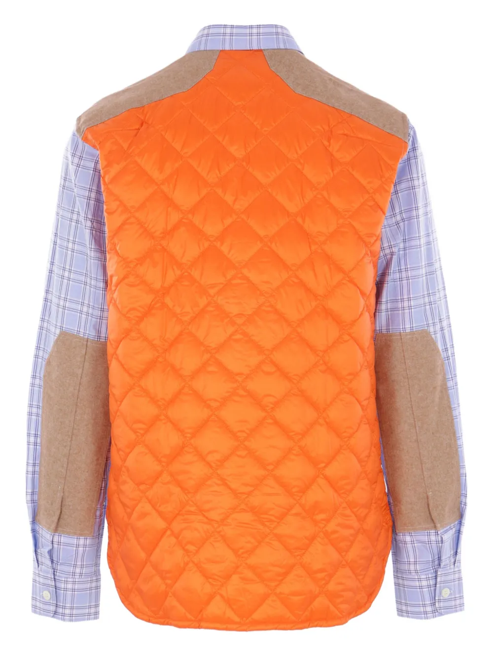 Junya Watanabe MAN checked quilted shirt - Paars
