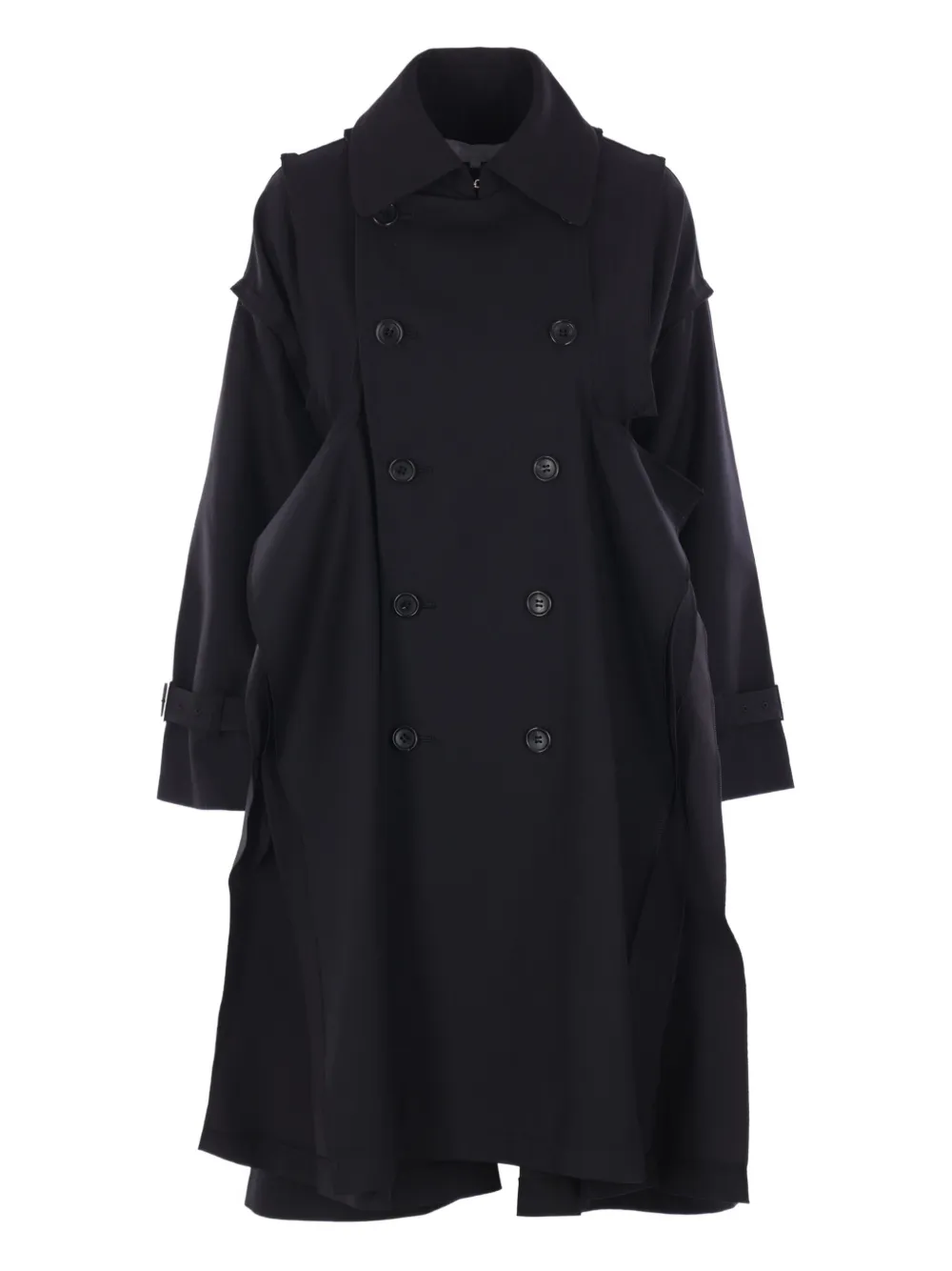 Comme des Garçons TAO gabardina con doble botonadura | negro | Image 1