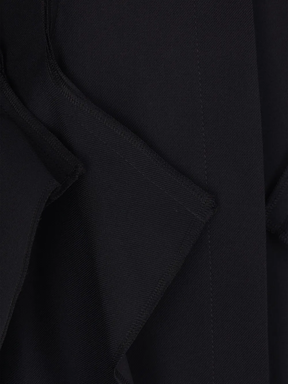 Comme des Garçons TAO Trenchcoat met dubbele rij knopen Zwart