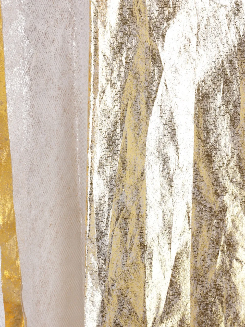 Comme Des Garçons Tao Ruffled A-line Skirt In Gold