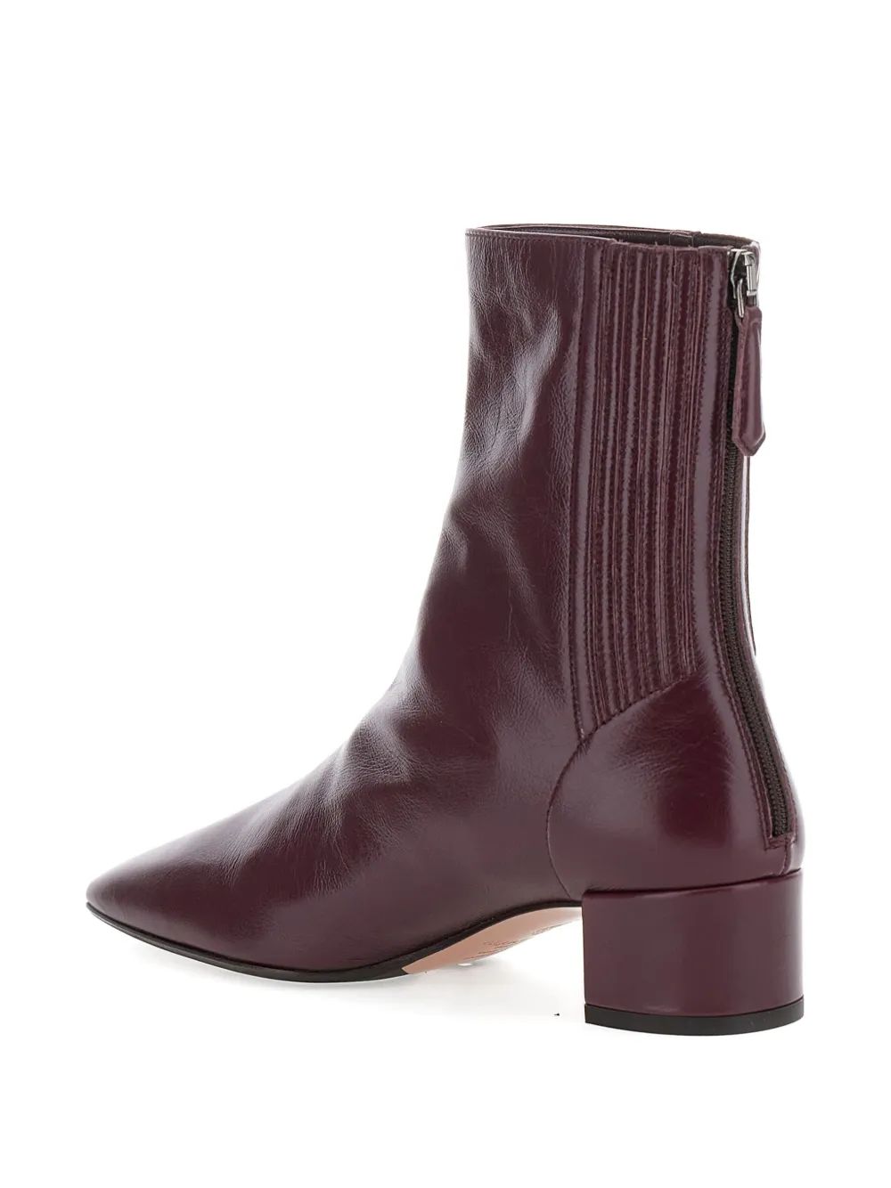 Aquazzura 35mm leather zip-fastening boots Rood
