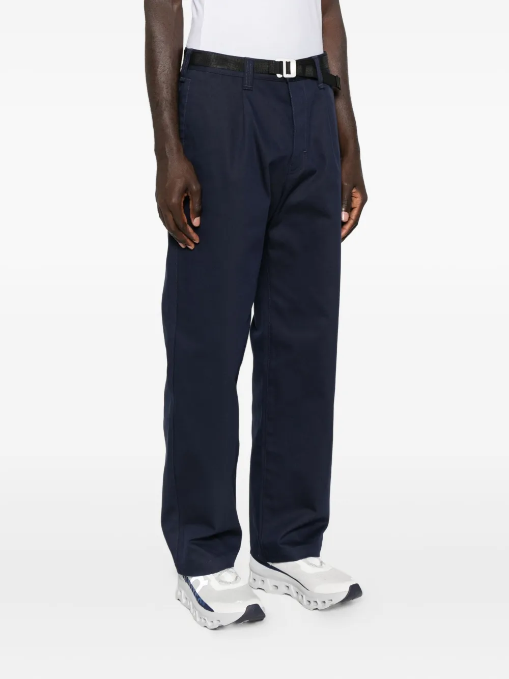 Stone Island Broek met ceintuur Blauw