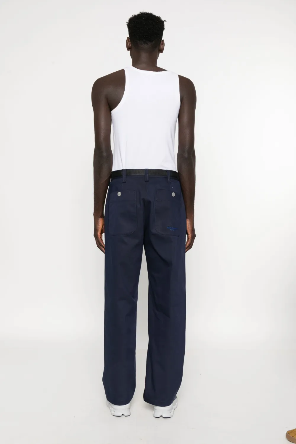 Stone Island Broek met ceintuur Blauw