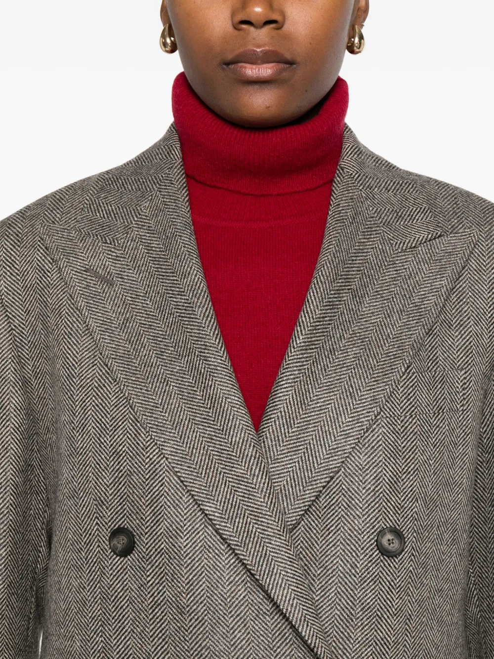 Tagliatore Jas met dubbele rij knopen Grijs