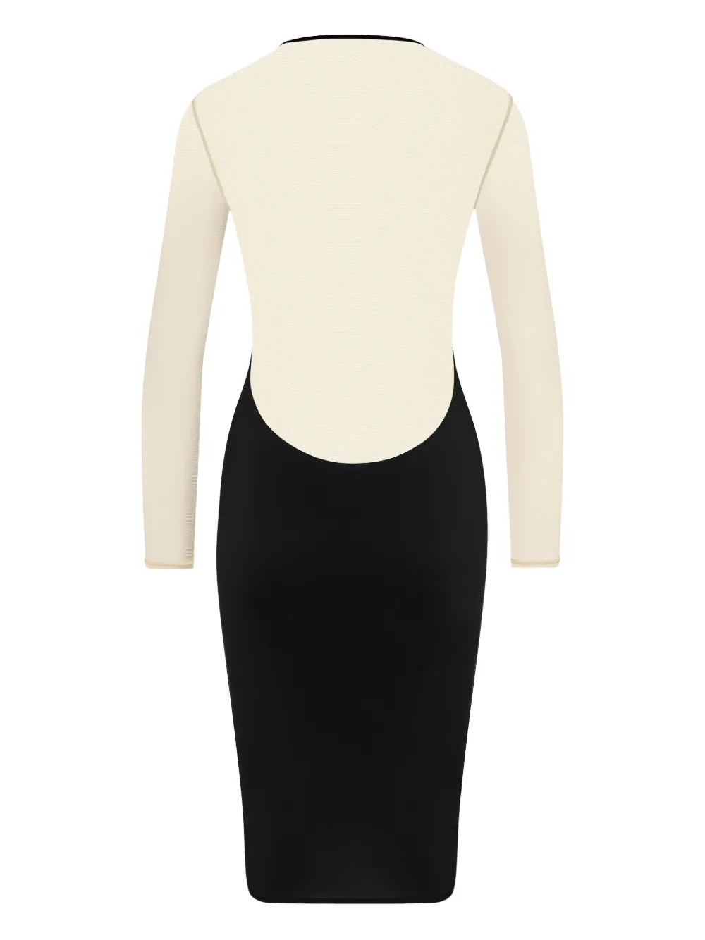 Maison Close v-neck long-sleeve mini dress - Zwart