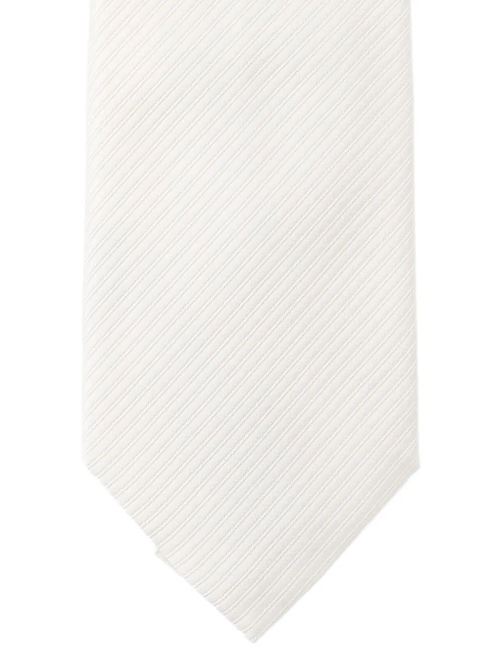 TOM FORD striped silk tie - Wit