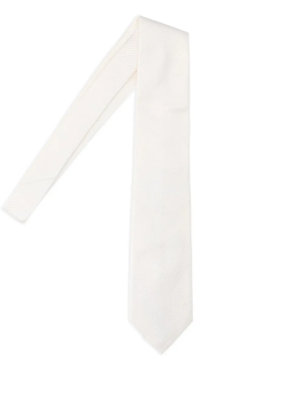TOM FORD striped silk tie - ホワイト TOM FORD striped silk tie - ホワイト