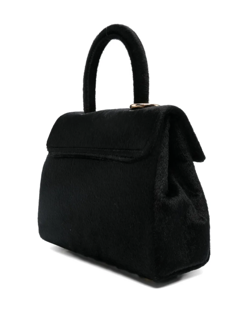 La Milanesa Paola Top-handle Cross Body Bag In Black