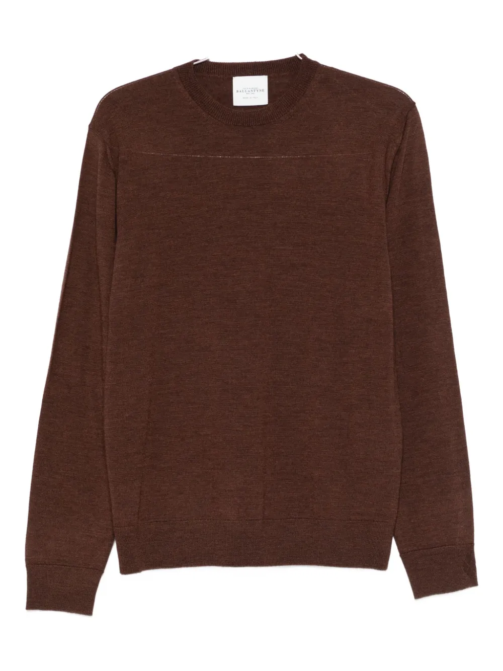 Ballantyne Wool Jumper In Brown