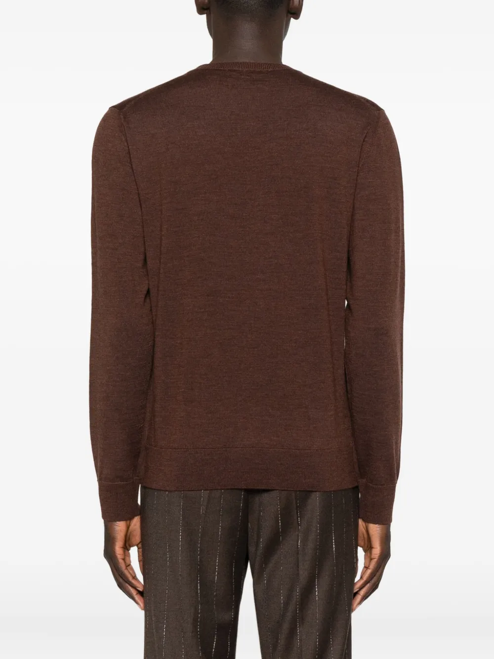 Ballantyne Wool Jumper In Brown