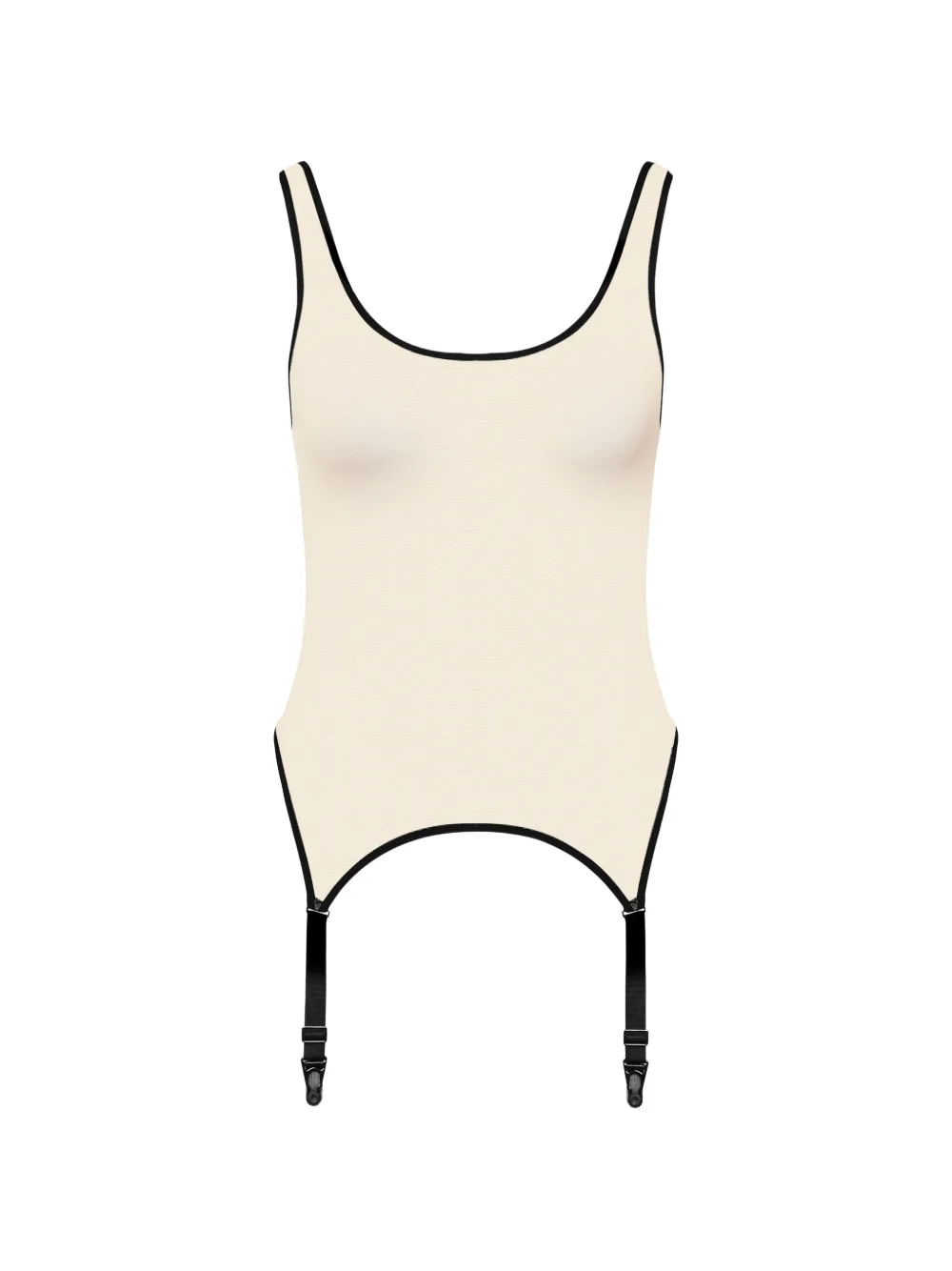 Maison Close strappy-garter bodysuit - Schwarz