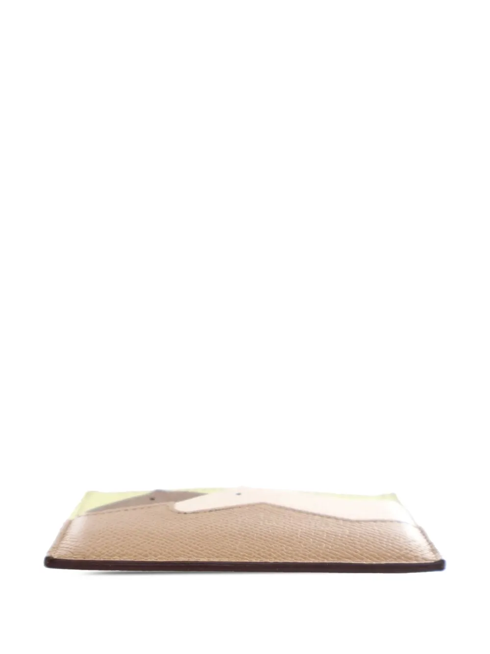 Pre-owned Hermes 2018-2021 Chevre Mysore And Epsom Les Petits Chevaux Card Holder In Green