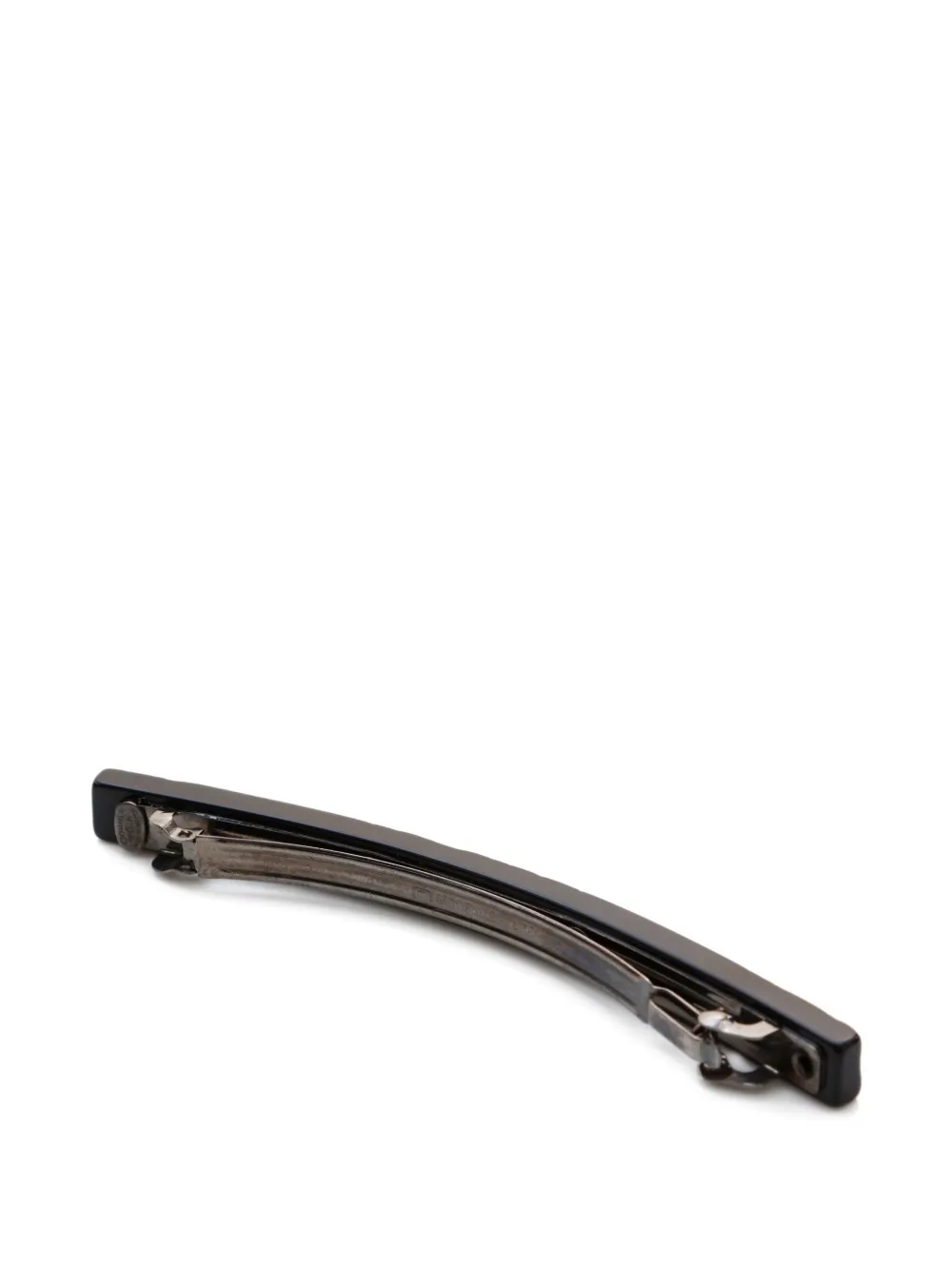 Pre-owned Chanel 2002 Camellia Hair Clip In Black
