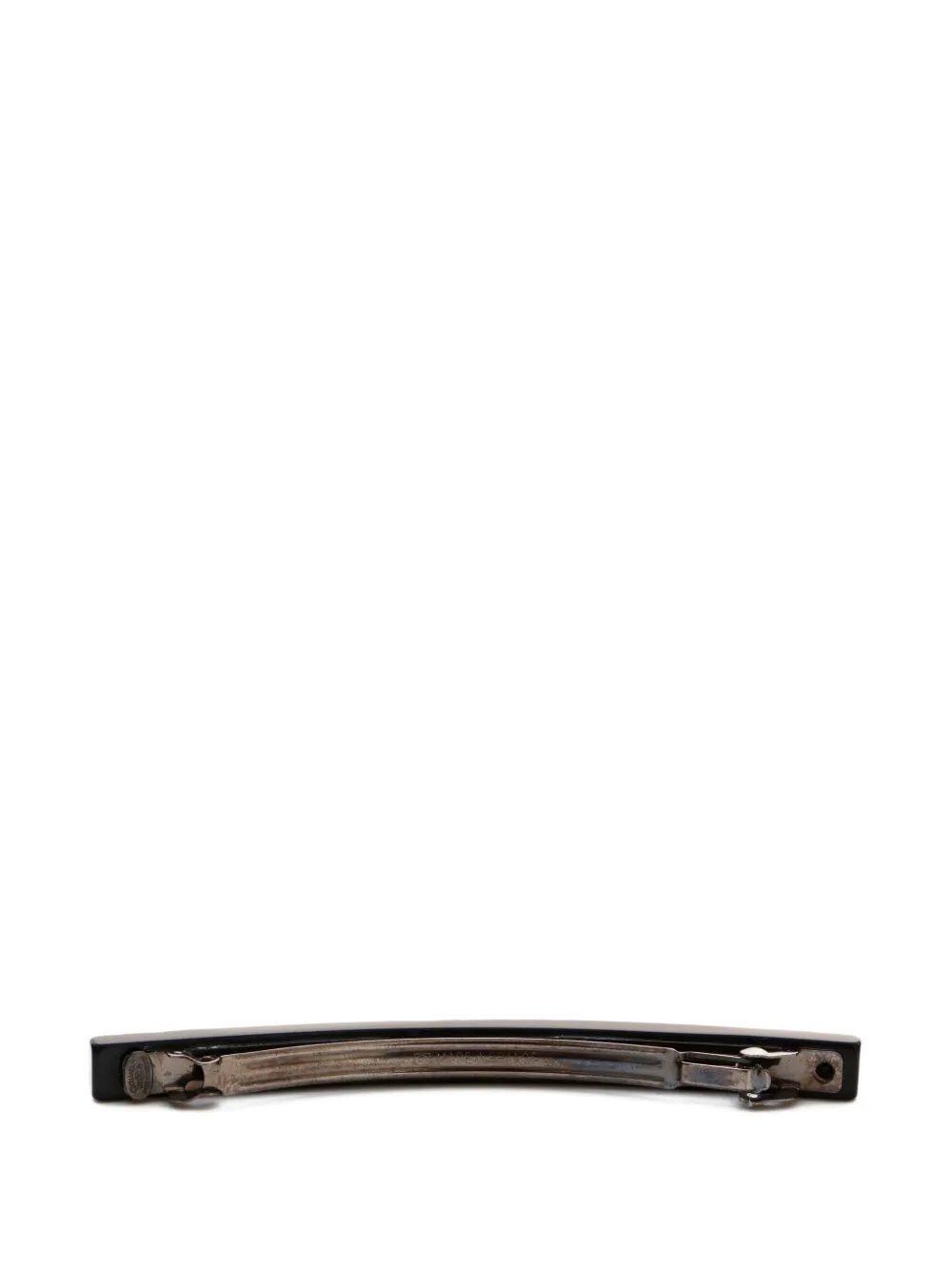Pre-owned Chanel 2002 Camellia Hair Clip In Black