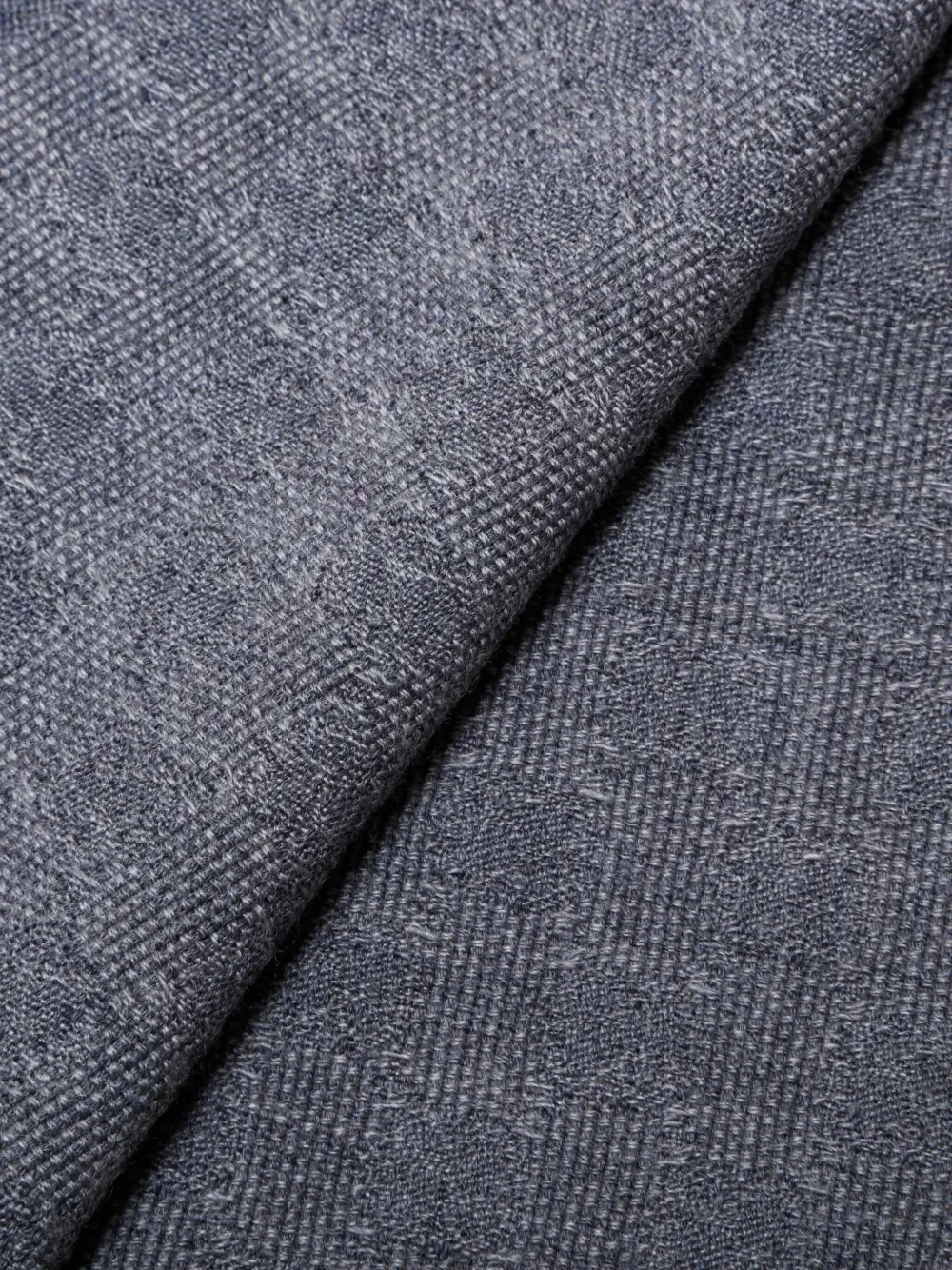 Pre-owned Gucci 2010s Gg Supreme Striped Scarf In Gray