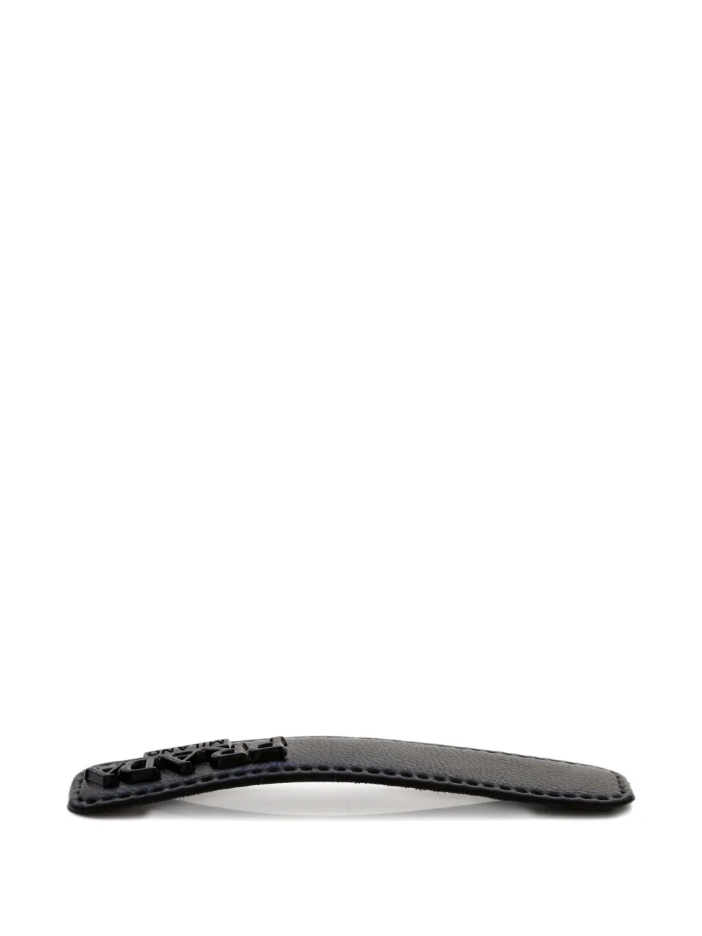 Pre-owned Prada 2020s Leather Hair Clip In Black