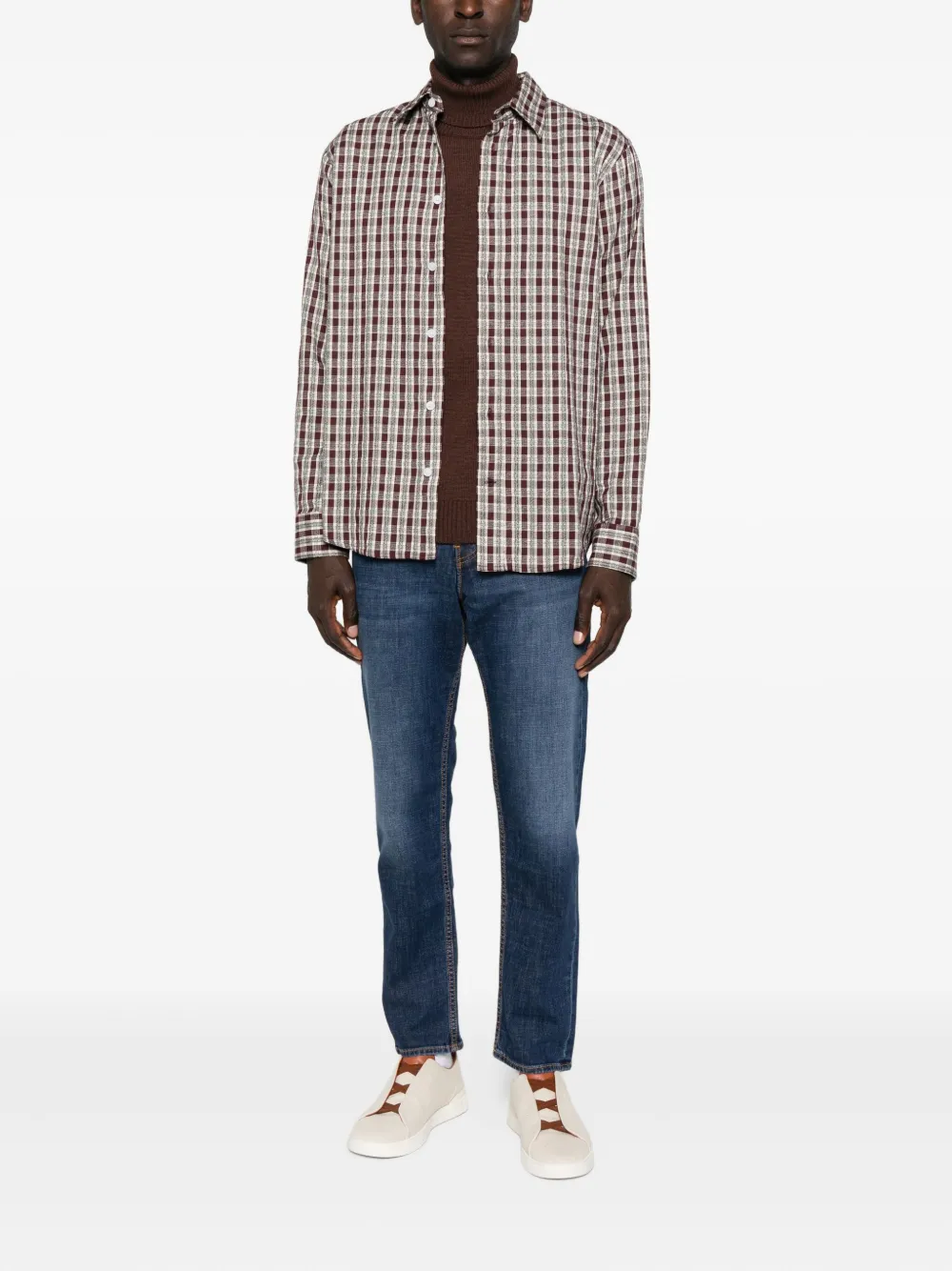 Ballantyne fine-knit jumper - Bruin