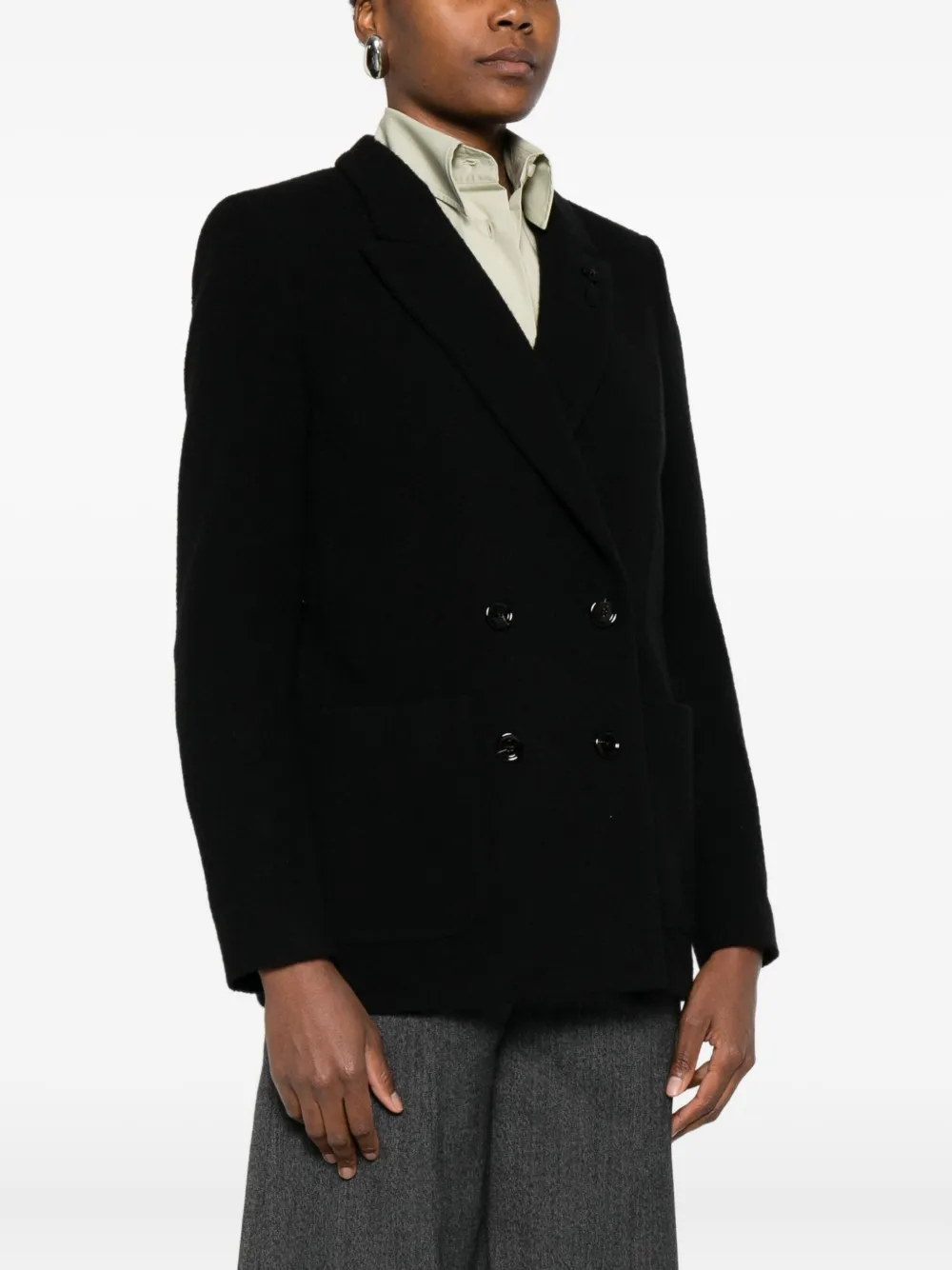 Lardini Blazer met dubbele rij knopen Zwart