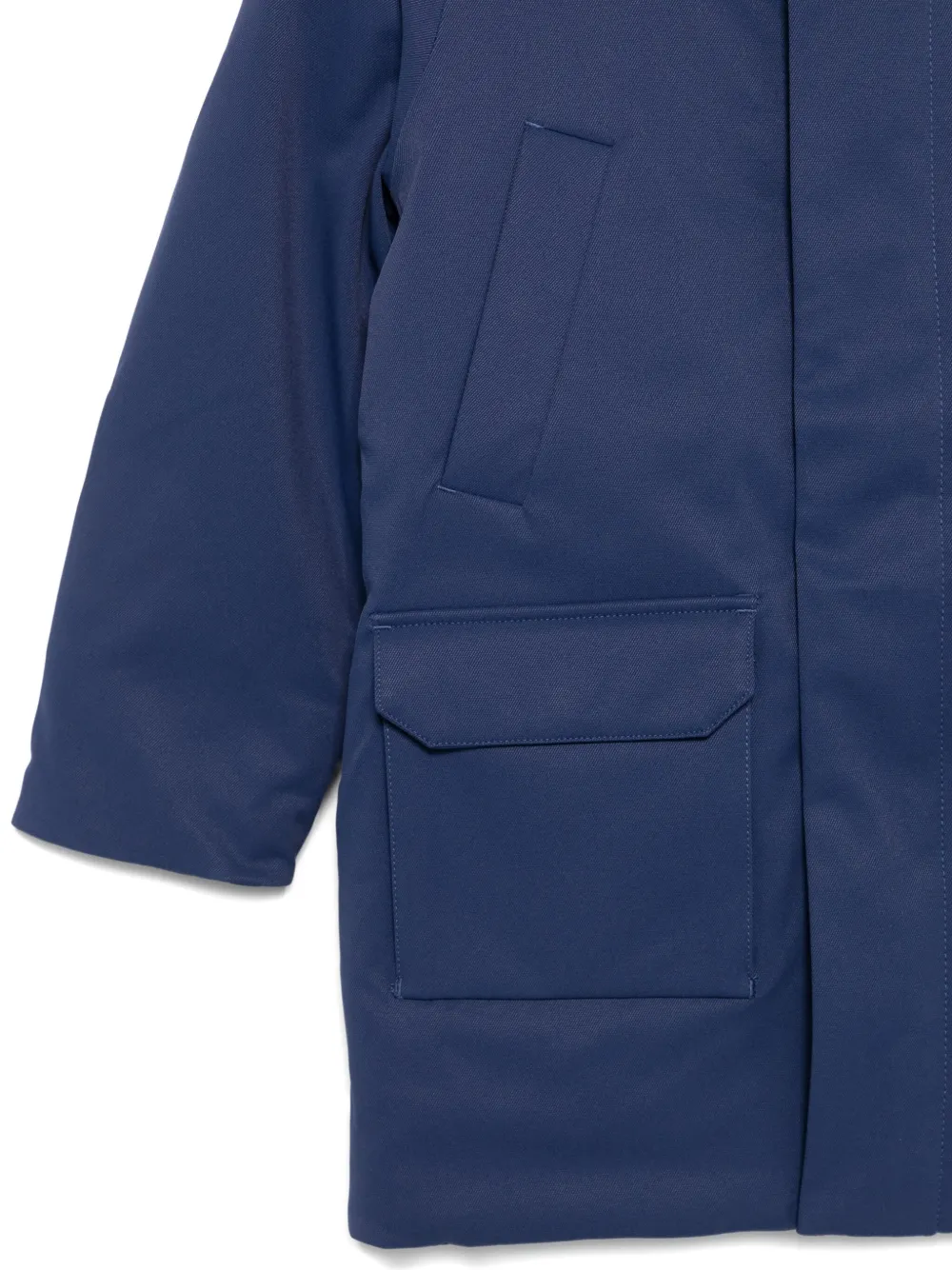 K-way Hooded Pocket Jacket In Blue