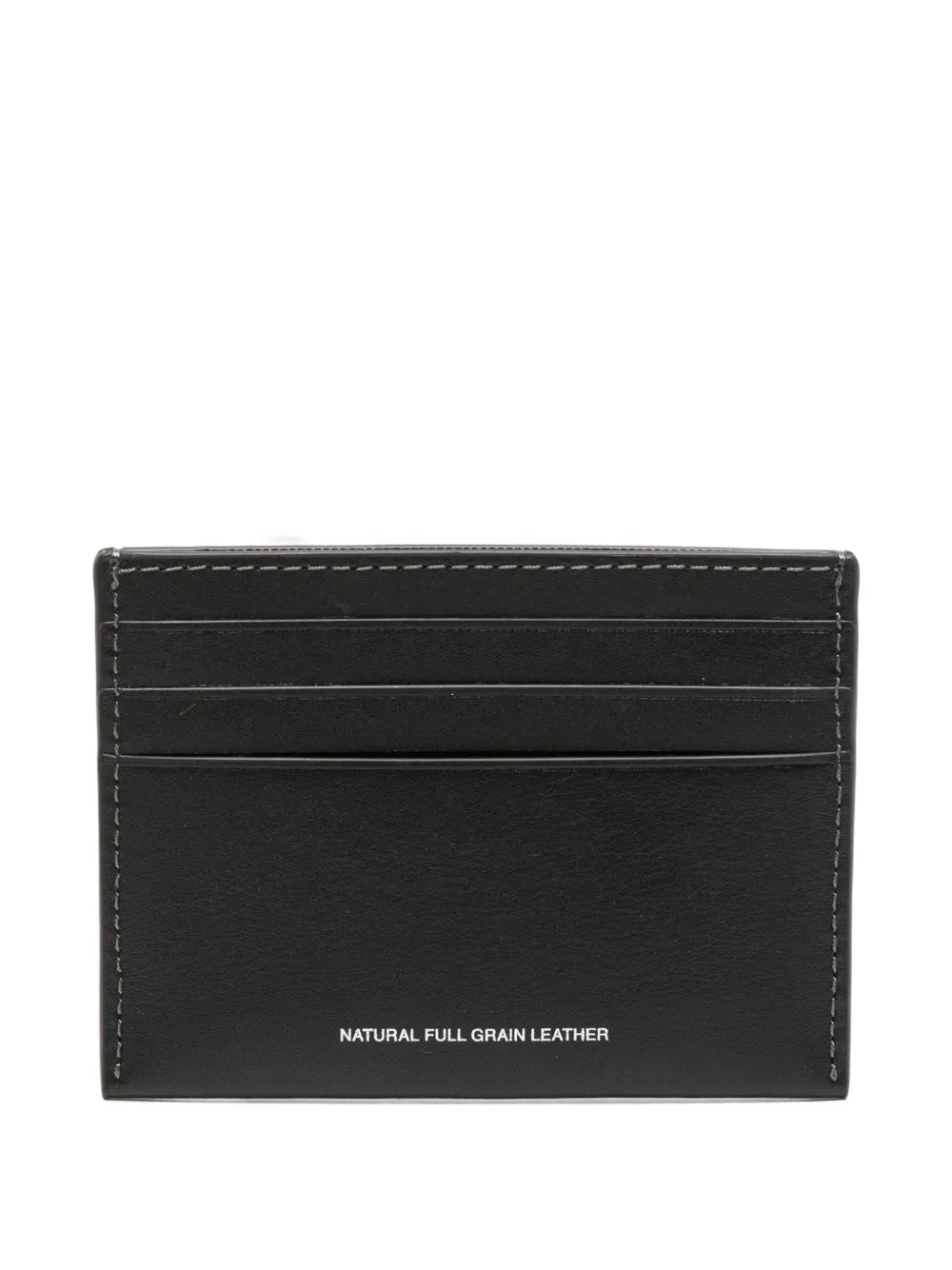 Coach Logo-embossed Leather Cardholder In Black