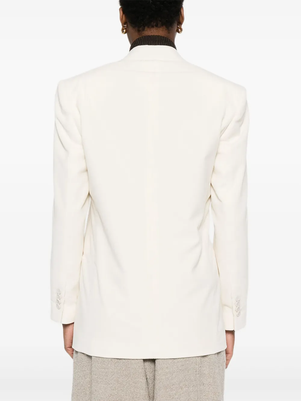 Lardini Ribfluwelen blazer Wit