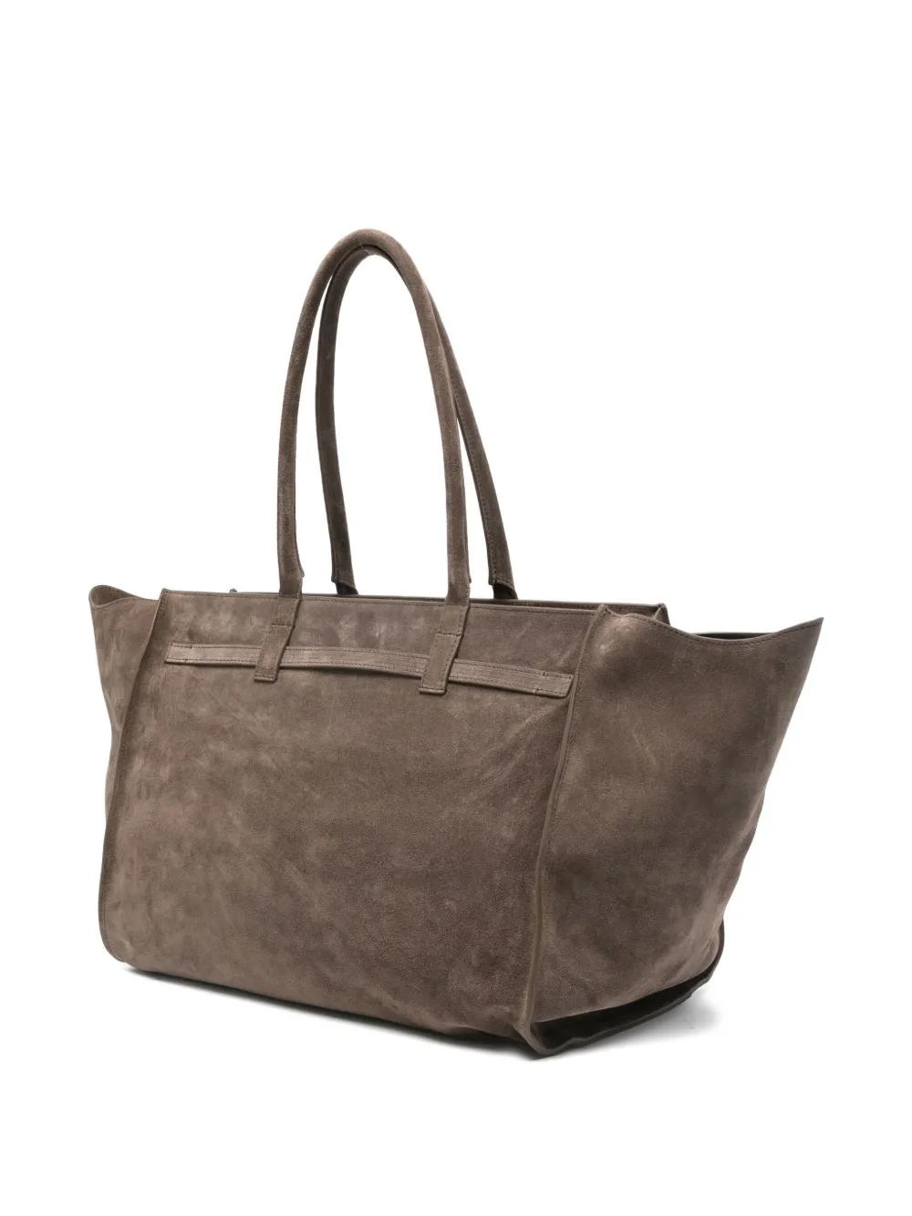 Benedetta Bruzziches Suede Tote Bag In Brown