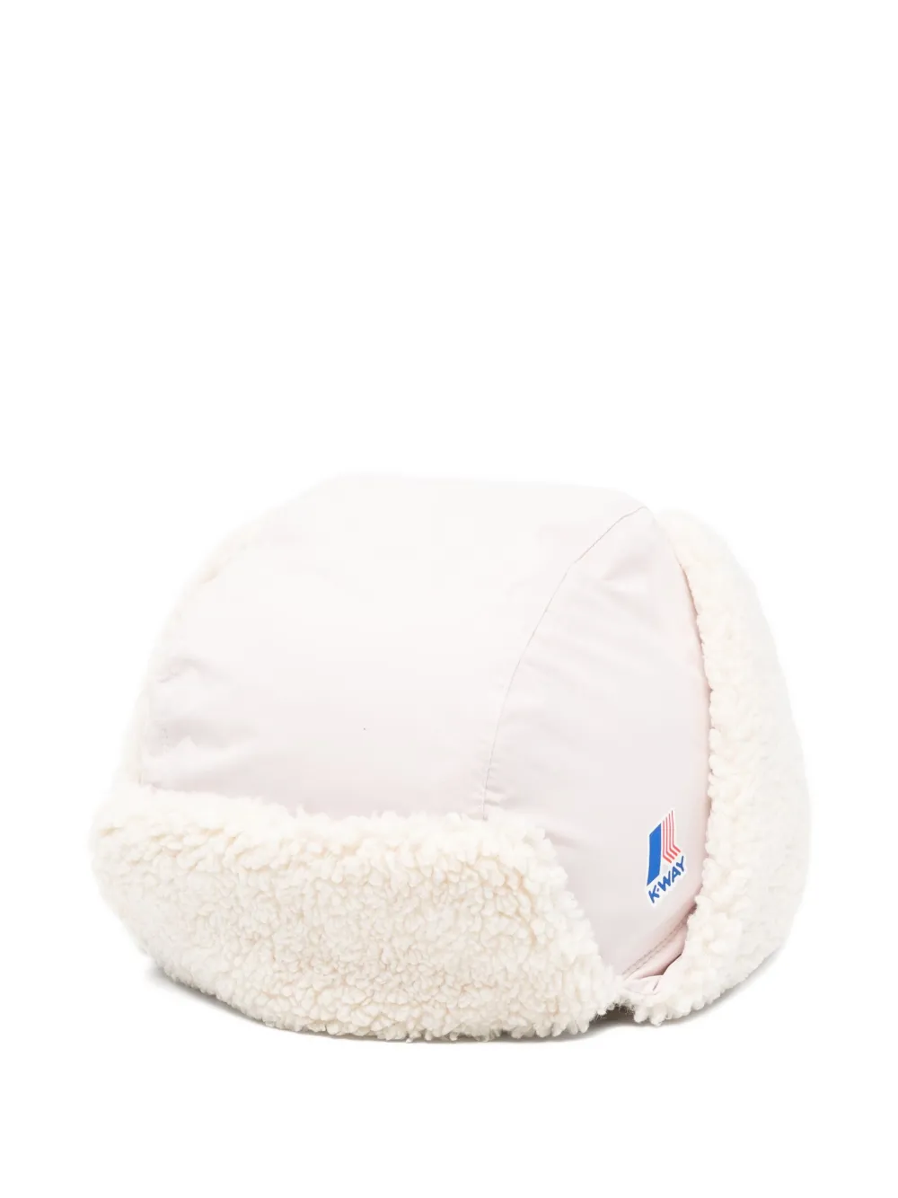 K-way Fleece-trimmed Trapper Hat In White