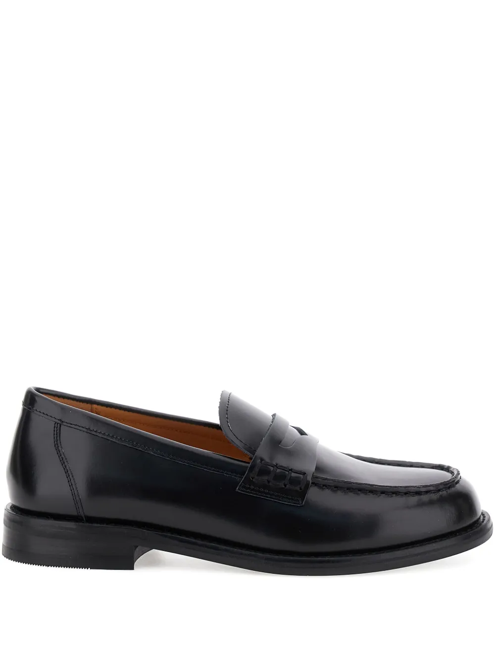 VAGABOND Linn leather penny loafers Zwart