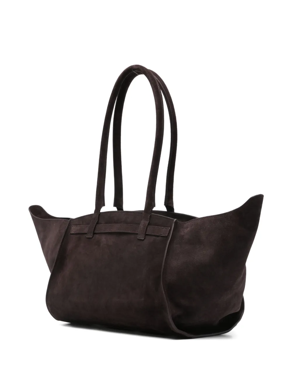 Benedetta Bruzziches Suede Tote Bag In Brown